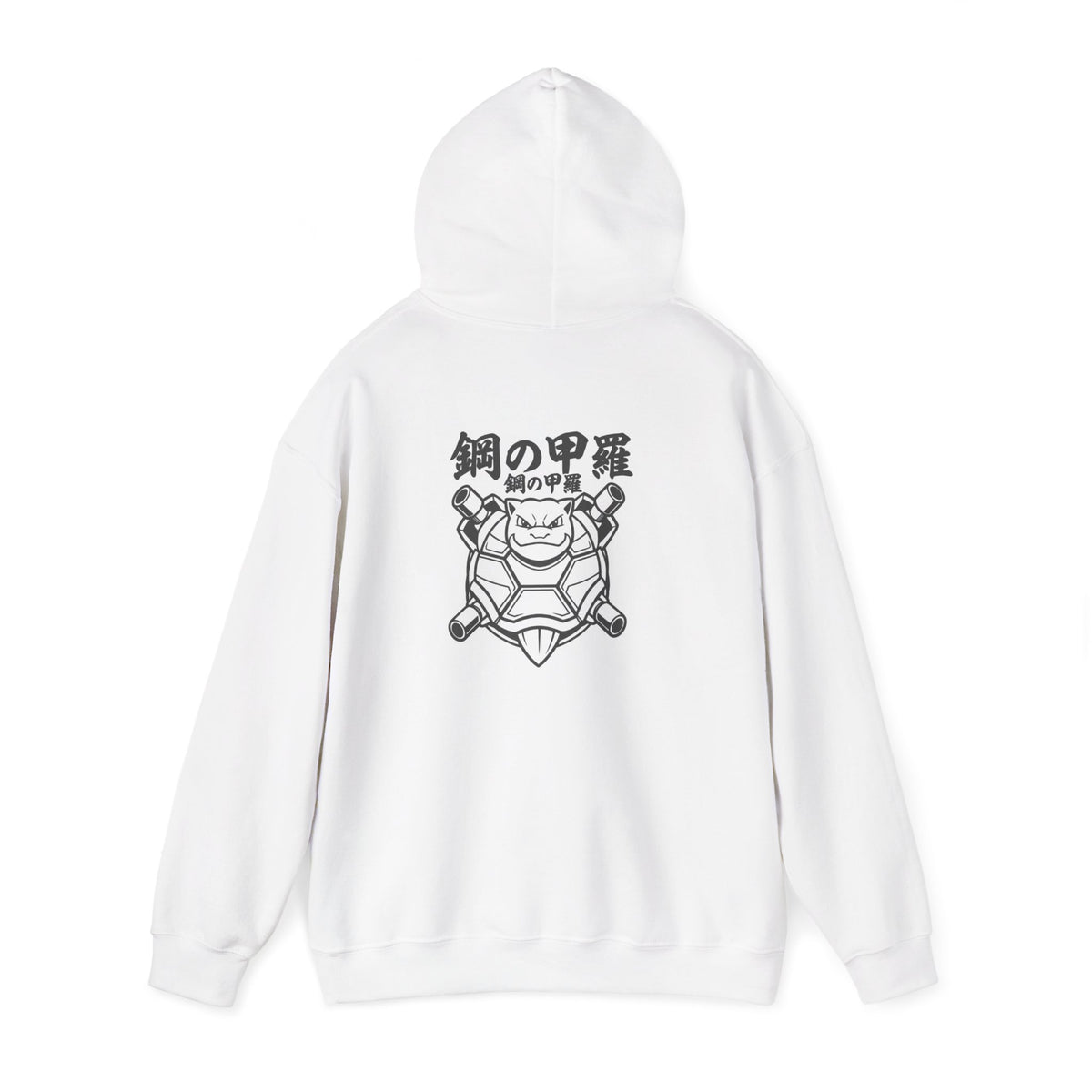 Samurai Mask Hooded Sweatshirt — Japanese Oni Crest Hoodie