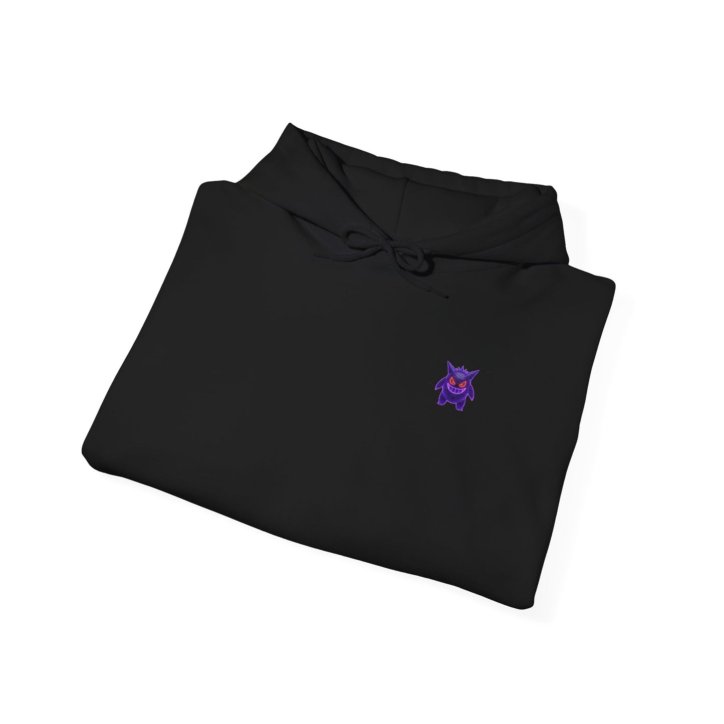 Retro Vaporwave Hoodie — Japanese Text Ghost Poke Pullover