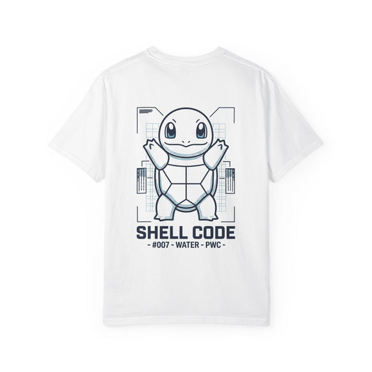 'Shell Code' T-Shirt — Retro Poke Tech Graphic Tee