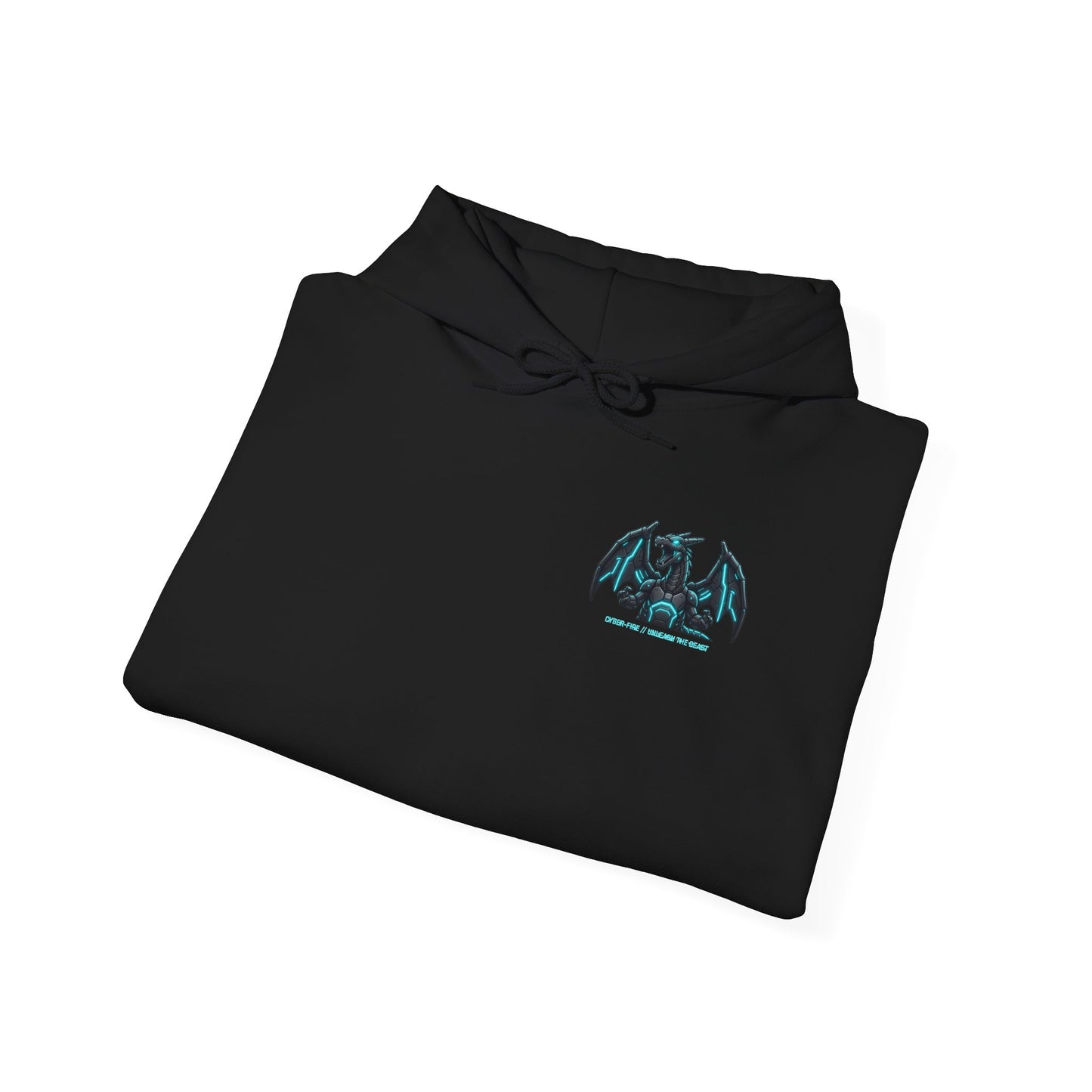Dragon Cyberpunk Hoodie — Japanese Kanji Demon Graphic Pullover
