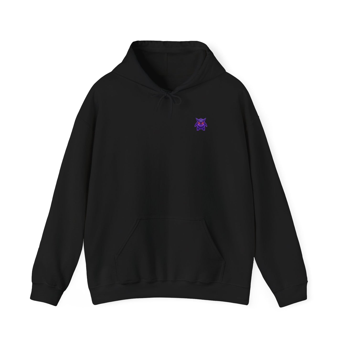 Retro Vaporwave Hoodie — Japanese Text Ghost Poke Pullover
