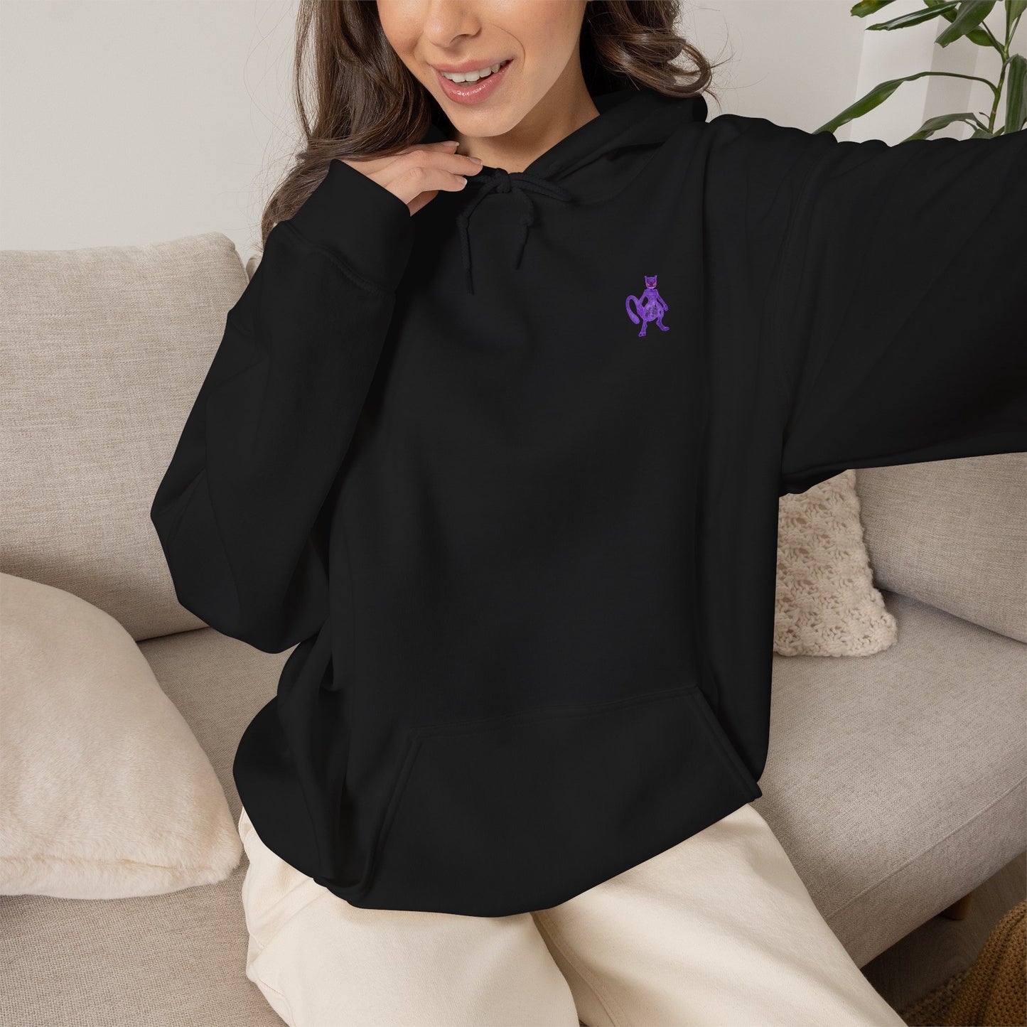 Mew Hoodie – Retro Glitch Poke Crewneck Hoodie