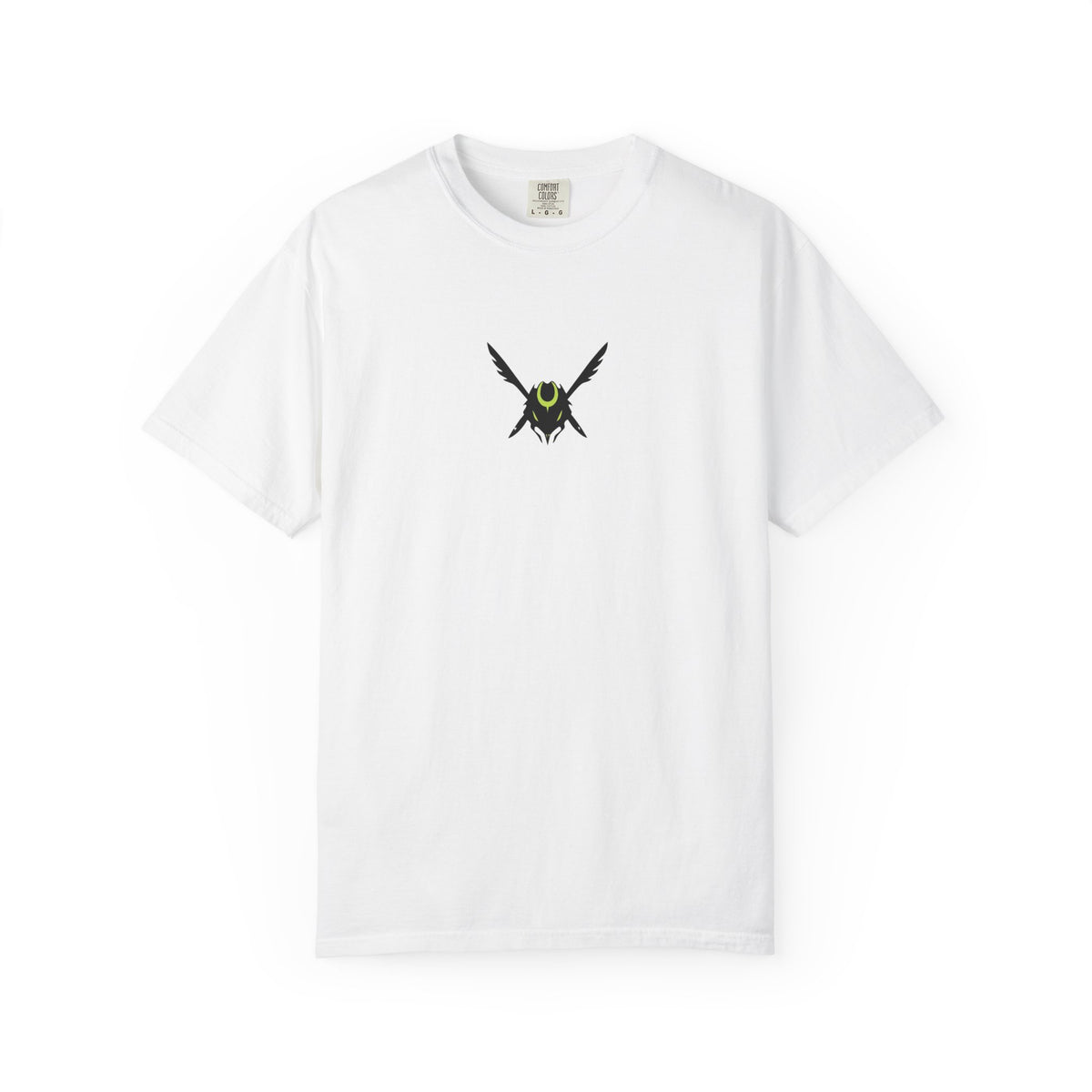 Dragon Sky Emblem T-Shirt — Japanese Kanji Samurai Mask Graphic Tee