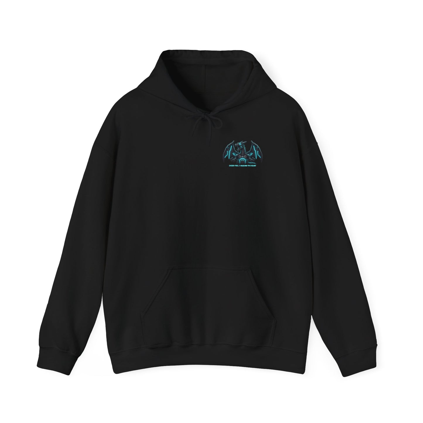 Dragon Cyberpunk Hoodie — Japanese Kanji Demon Graphic Pullover
